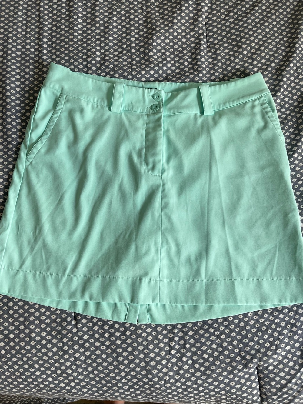 Nike Mint Green Mini Skirt teal athletic dri fit tour performance skirt 8